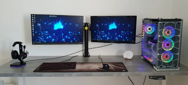 Setup double écran sobre